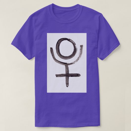 Alchemische Symbole Pluto T-Shirt (Design vorne)