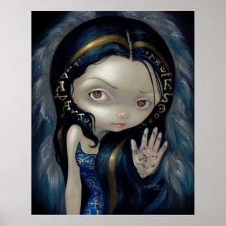 Alchemischer Engel 5 ART DRUCKER Gothic Fee Alchem Poster