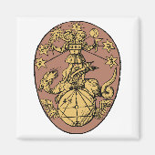 Alchemischer Rebis Magnet (Vorne)