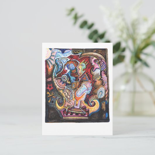 Alchemisches Pursuit Postkarte (Stehend Vorderseite)