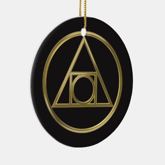 Alchemisches Symbol Keramikornament (Rechts)