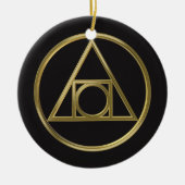 Alchemisches Symbol Keramikornament (Vorne)