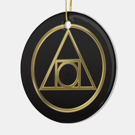 Alchemisches Symbol Keramikornament (Links)