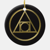 Alchemisches Symbol Keramikornament (Hinten)