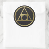 Alchemisches Symbol Runder Aufkleber (Tasche)