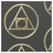 Alchemisches Symbol Stoff (Nahaufnahme)