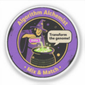 Alchemist Algorithm Genomic Data Alchemy Aufkleber (Vorderseite)