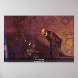 Alchemist By Spitzweg Carl Poster