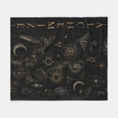 Alchemist Collage Minimalist Fleecedecke (Vorderseite (Horizontal))