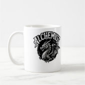 Alchemist geflügelte Schlange Kaffeetasse (Links)
