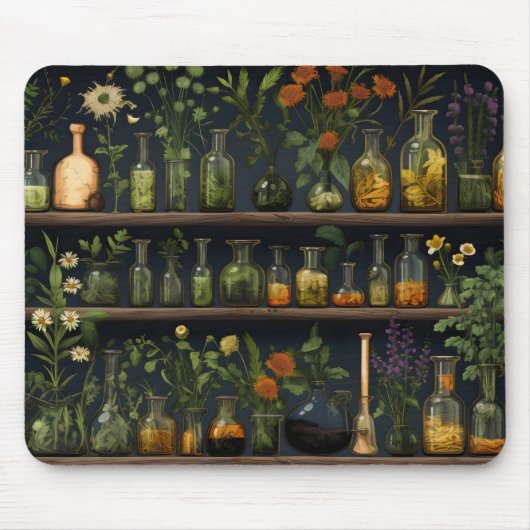 Alchemist Herbarium Shelf Mousepad (Vorne)