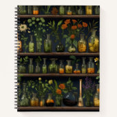 Alchemist Herbarium Shelf Notizblock (Vorderseite)