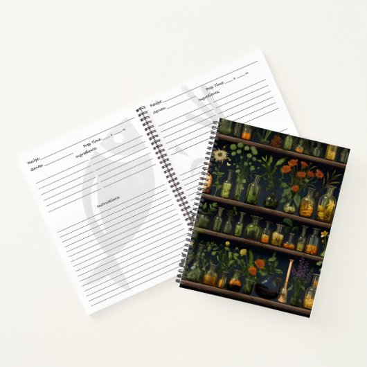 Alchemist Herbarium Shelf Notizblock (Innenseite)