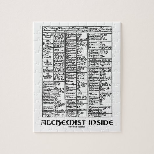 Alchemist-Innere (Alchimie-Tabelle) Puzzle (Vertikal)