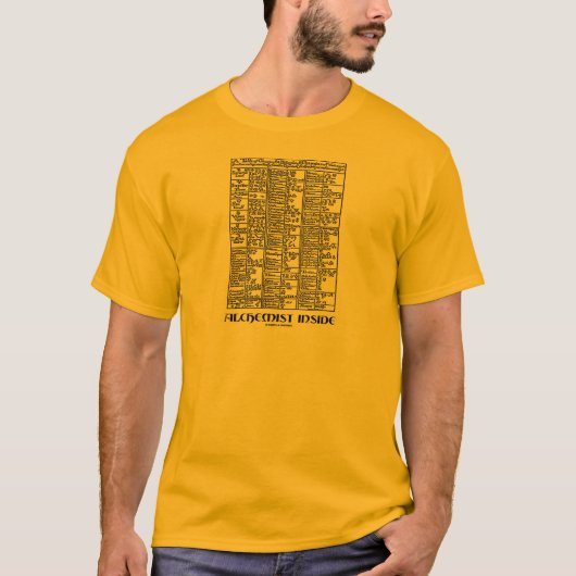 Alchemist Inside (Alchemy Table) T-Shirt (Vorderseite)