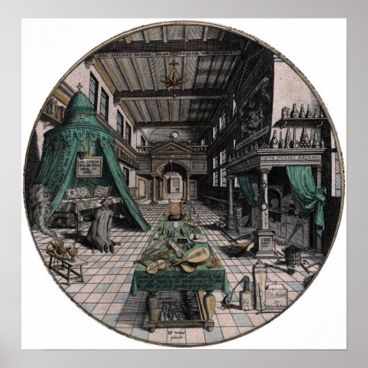 Alchemist Laboratory - Heinrich Khunrath - 1595 Poster (Vorne)