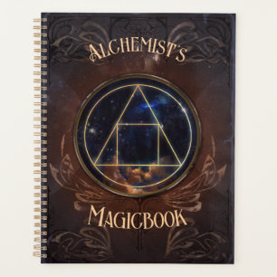 Alchemist Magiebuch Fantasy Mittelalter Vintage Planer