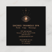 *~* Alchemist Mystic Eye Shaman Sacred Geometrie Quadratische Visitenkarte (Rückseite)