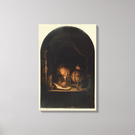 Alchemist Philosoph im Mittelalter Leinwanddruck (Vorderseite)