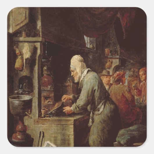 Alchemist Quadratischer Aufkleber (Vorderseite)