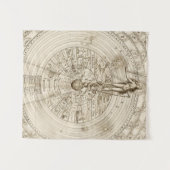 Alchemist Robert Fludd - wie oben beschrieben Wandteppich (Vorderseite (Horizontal))