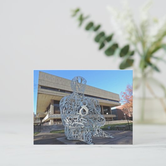 Alchemist-Skulptur Postkarte (Stehend Vorderseite)