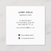 Alchemist Violet Flame Spiritueller Heiler Quadratische Visitenkarte (Rückseite)