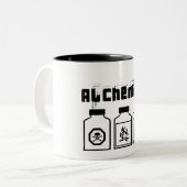 ALCHEMIST-WEISSE SCHWARZE TASSE (Vorderseite Links)