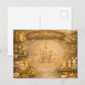Alchemisten-Kinderzimmer Feiertagspostkarte (Vorne/Hinten)