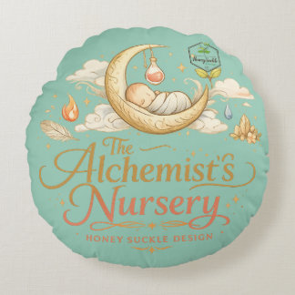 Alchemisten-Kinderzimmer Rundes Kissen