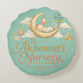 Alchemisten-Kinderzimmer Rundes Kissen (Rückseite)