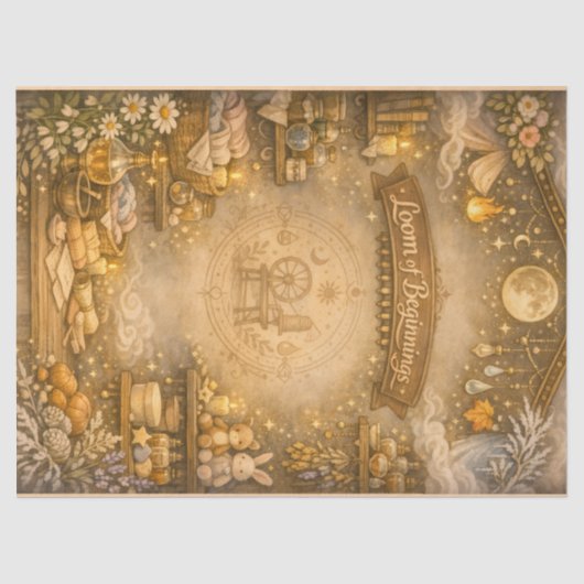 Alchemisten-Kinderzimmer Seidenpapier (Vorderseite)