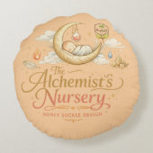 Alchemistenkinderzimmer Rundes Kissen (Rückseite)