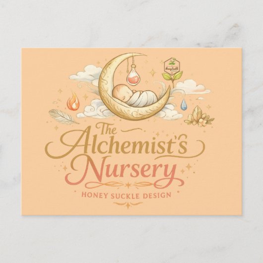Alchemistens Kinderzimmer Feiertagspostkarte (Vorderseite)