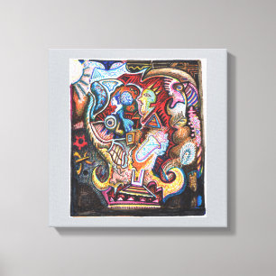 Alchemistische Suche Leinwand Wandkunst