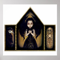 Alchemy Angel Art Printessin Gotisches Skelett Tri