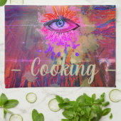 Alchemy Cooking Eye, Mount, Rose im Himmel Geschirrtuch (Gefaltet)