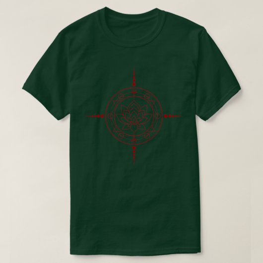 Alchemy Design 9 Rot und Weiß T-Shirt (Design vorne)