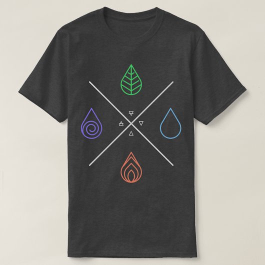 Alchemy Die 4 al Elements T-Shirt (Design vorne)