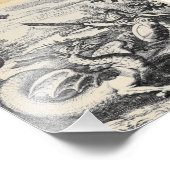 Alchemy Dragon Fights Gladiator Fotodruck (Ecke)