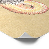 Alchemy Dragon Magical Symbol Poster (Ecke)