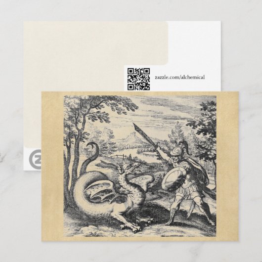 Alchemy Dragon Postkarte (Vorne/Hinten)
