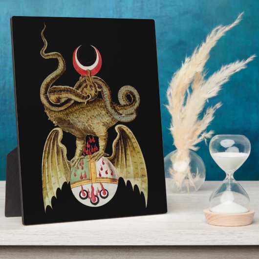 Alchemy Dragon Vintag Illustration Fotoplatte (Seite)