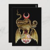 Alchemy Dragon Vintag Illustration Postkarte (Vorne/Hinten)