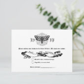 Alchemy Gothic RSVP Card (Stehend Vorderseite)