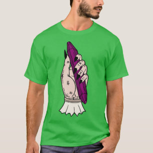 Alchemy Hand mit Crystal Dark Arts Pagan T-Shirt