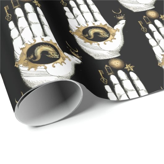 Alchemy Hand of Mystery Pattern Geschenkpapier (Rolleneckpunkt)