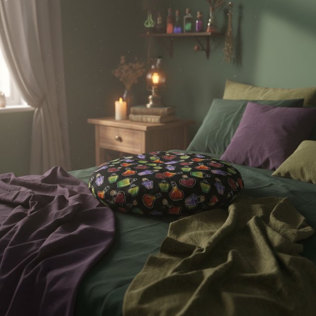 Alchemy-Inspiriert Wirbel der Fantasie Rundes Kissen (Von Creator hochgeladen)