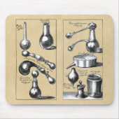 Alchemy Laboratory Beakers and Tools Mousepad (Vorne)