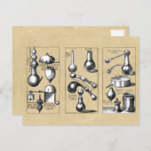 Alchemy Laboratory Mortar and Pestle Postkarte (Vorne/Hinten)
